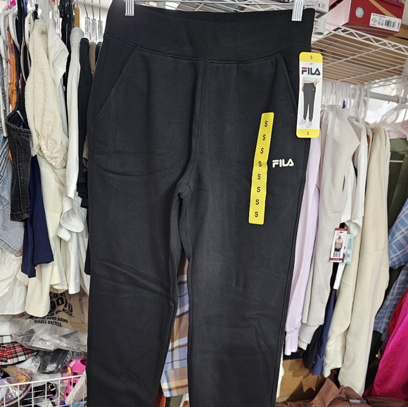 FILA FLEECE JOGGER PANTS WOMEN'S SIZE AVAILABLES BLACK - Picture 8 of 8